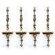 Brass Vintage Chain With Elephant, Oil Lamp and Peacock Figurine(Set Of 4 Pieces)